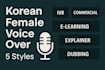 warm korean female voice over