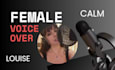 record a calm female voice over in french