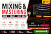 mix and master your edm, trap, pop or hip hop track