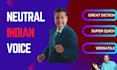 record a high quality neutral accent english voice over