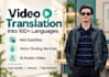 provide video translation,dubbing, voice cloning and subtitles with pro lip sync