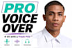 record american male democratic political voiceover