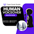 record a motivational or educational voiceover with optional music