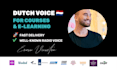 be your dutch male voice elearning course and training content