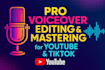 edit and enhance ai or human voiceover for youtube and tiktok