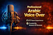 do professional arabic voice over