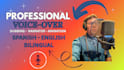 record a pro voiceover or dub to spanish or english in 24h