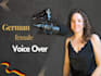 record a natural warm german female voice over