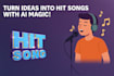 turn your lyrics , articles or ideas into amazing  songs