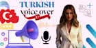do service high quality native turkish female voice over