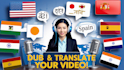 dub and translate your video with elevanlabs