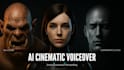 record a cinematic female voiceover US, UK, au, human sounding ai
