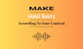 make halal beats according to your content
