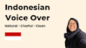 record a natural and cheerful indonesian voice over
