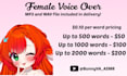 voiceover for your project or video
