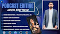 do audio podcast editing with mixing and mastring