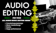 edit, mix, cut, loop audio songs music tracks