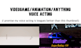 provide voice acting and or narration effectively