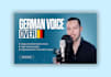 create a german voice over in a deep crispy voice