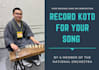 record professional koto for your song or fusion project