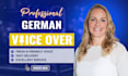 record a german voice over in a clear and friendly voice