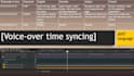 do time sync of your voice over using your script with timecodes
