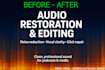 repair distorted, noisy or damaged audio and make it crystal clear