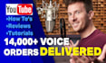 record a youtube voice over, today