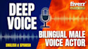 be your professional english or neutral spanish voiceover talent