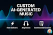 create a fully produced ai song tailored to your needs