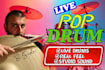 record dynamic indie pop and acoustic pop live drum tracks