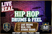 record live hip hop and rap drum tracks with real feel