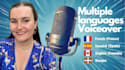 a voiceover in english