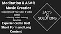 create meditation or asmr music for youtube