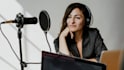 record an ai american voice over male and female in high quality