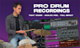 record professional multitrack studio drums