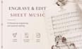 engrave and edit sheet music for print