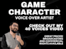 game character voiceover artist