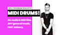 program amazing realistic midi drum beats for your song or track