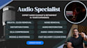 professionally edit denoise clean and enhance your audio