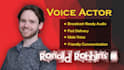 record pro voice over for animation, dubbing, and characters