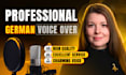 record a female german voice over