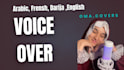 record a soft voice over in 4 languages