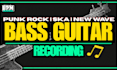 record bass guitar, punk, new wave, ska