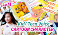 record a professional female american kid teen english voice over