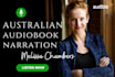 narrate an intelligent female australian accent audiobook