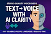 convert your ebook or script into a professional audiobook with ai voiceover