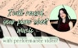 play your piano sheet music with video