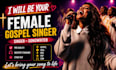 soulful female gospel singer choir harmony christian gospel singer recreate song