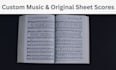 compose original sheet music or custom music score for your project